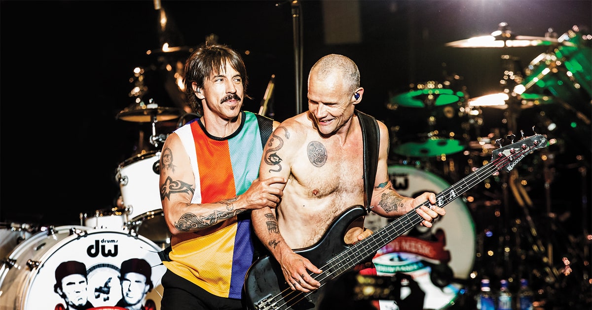 Anthony y Flea en concierto